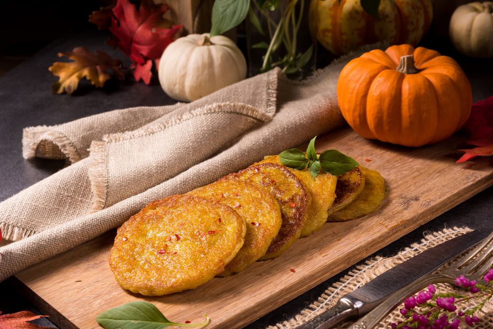 Tarte à la patate douce avec de la citrouille