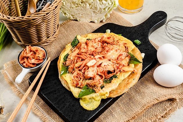 Pancake al kimchi in stile coreano